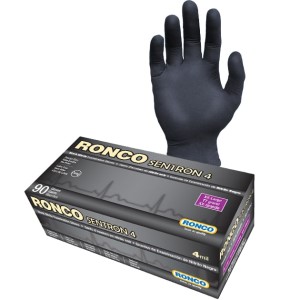 Sentron4 Black Nitrile Examination Glove Powder Free 2X-Large 90x10